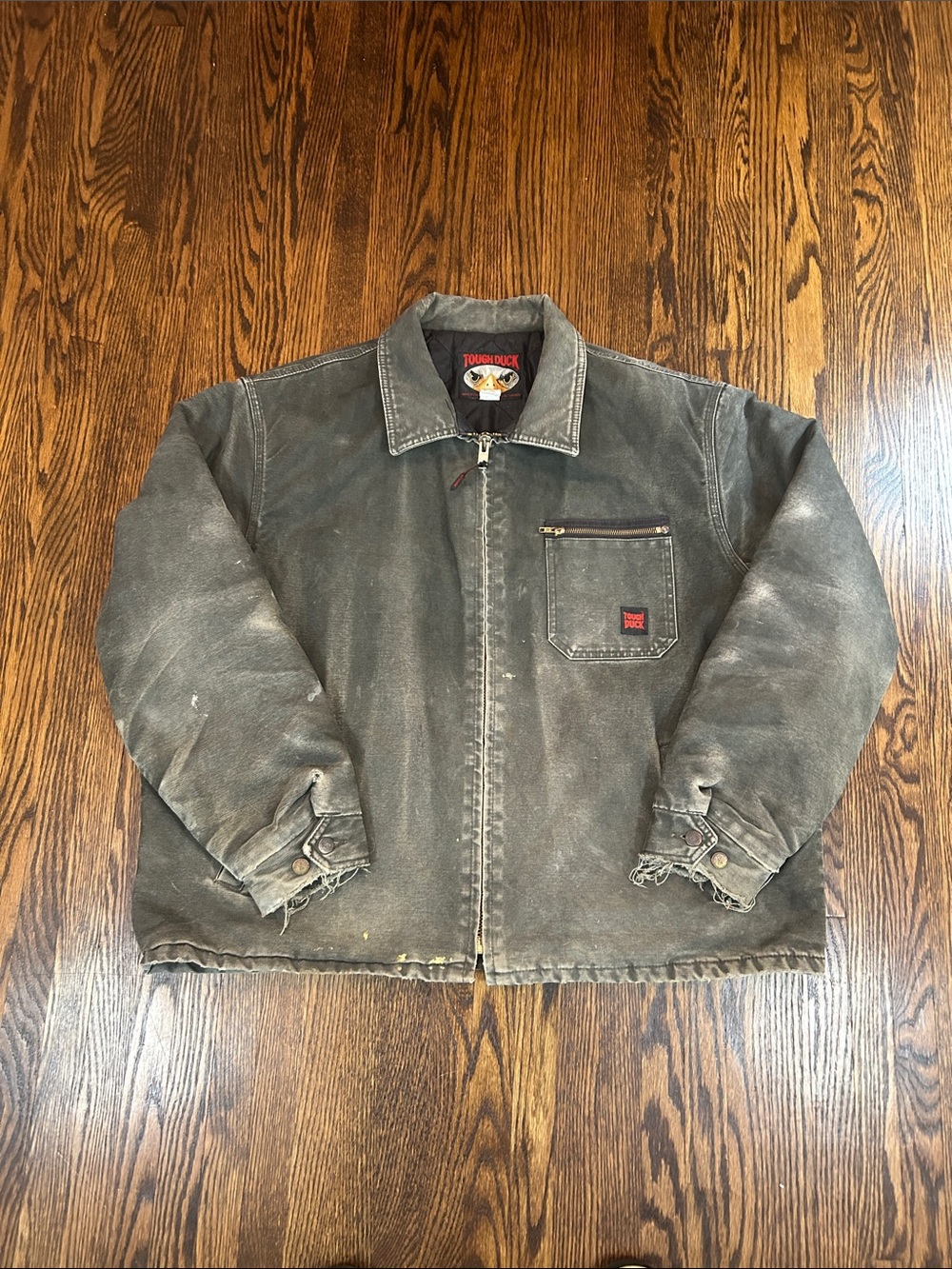 Vintage Tough Duck Distressed Construction Jacket